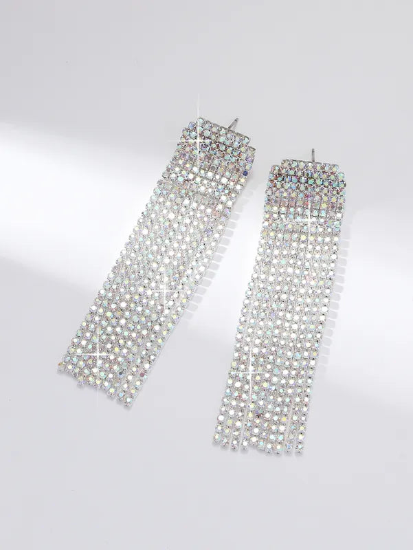 ALLY EARRINGS (Silver/AB Crystal)
