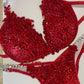 COMPETITION BIKINIS IN RED FABRIC