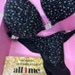 COMPETITION BIKINIS IN BLACK/GREY FABRICS