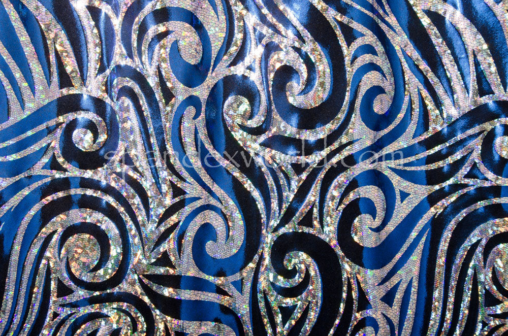Roman Swirl Blue
