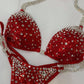 COMPETITION BIKINIS IN RED FABRIC