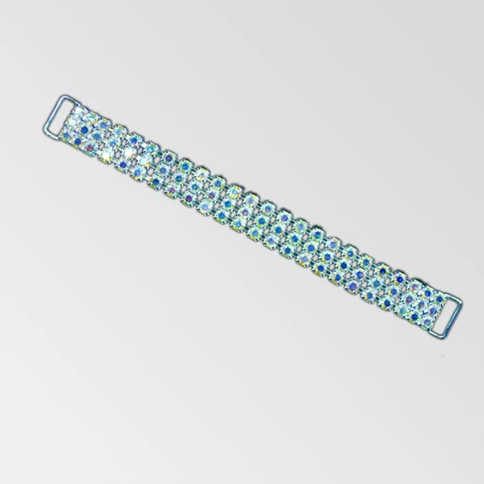 12. SILVER/AB CRYSTAL - 6 INCH/3 ROW SS18