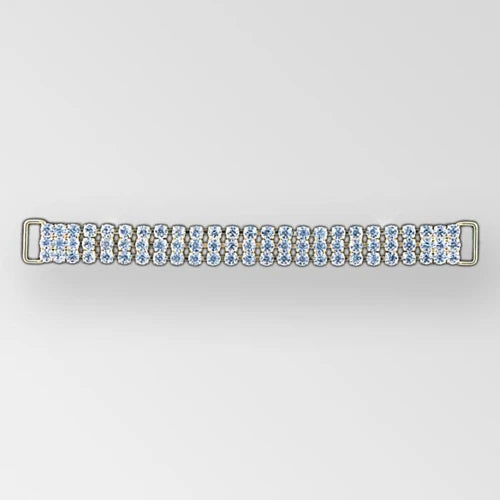 13. GOLD/CRYSTAL - 6 INCH/3 ROW SS18