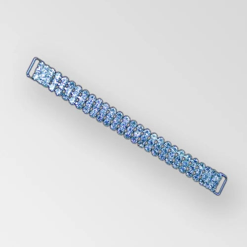 11. SILVER/CRYSTAL - 6 INCH/3 ROW SS18