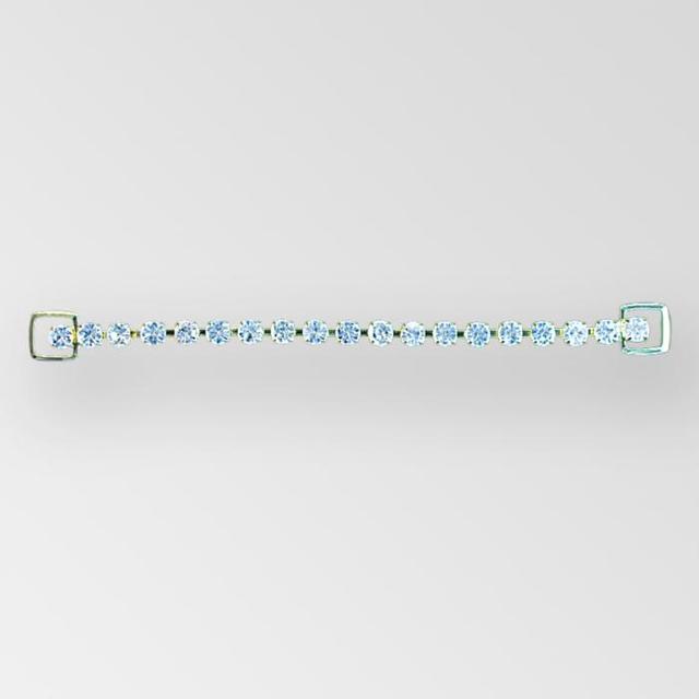 Single Row Gold Crystal