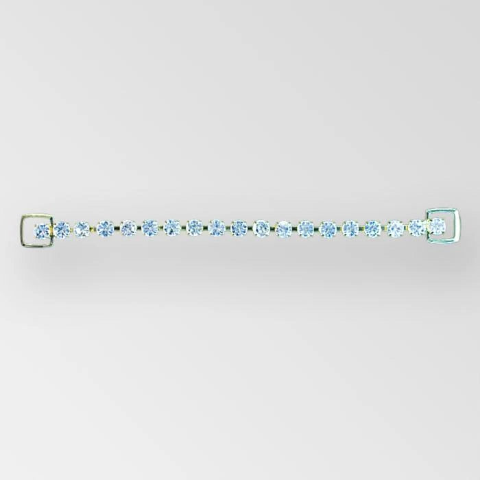 5. GOLD/CRYSTAL - 6.5 INCH/1 ROW SS29