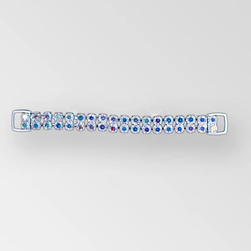 8. SILVER/AB CRYSTAL - 6 INCH/2 ROW SS29
