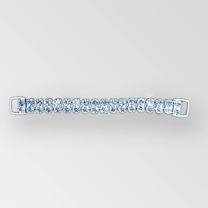 7. SILVER/CRYSTAL - 6 INCH/2 ROW SS29