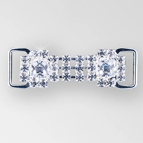 Square - Silver/Crystal (1.75 inches)
