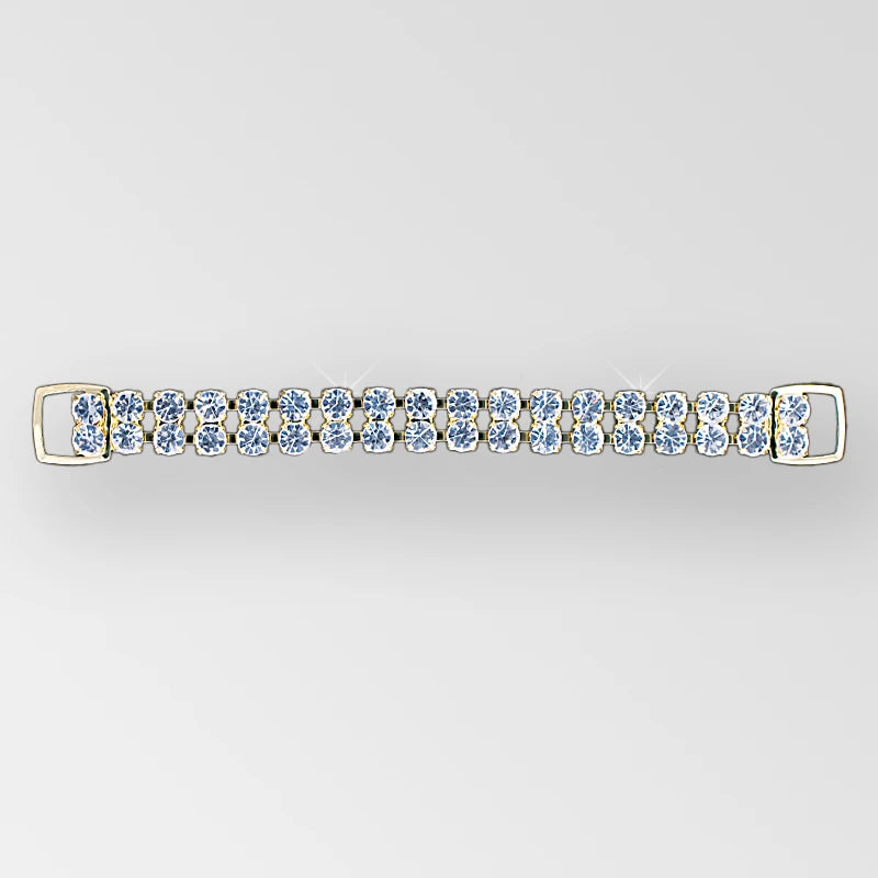 9. GOLD/CRYSTAL - 6 INCH/2 ROW SS29