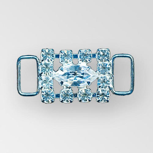 14. Rectangle - .75 inch (Silver Crystal)