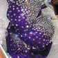 COMPETITION BIKINIS IN PURPLE FABRICS