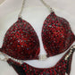 COMPETITION BIKINIS IN RED FABRIC