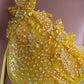 COMPETITION BIKINIS IN YELLOW FABRICS