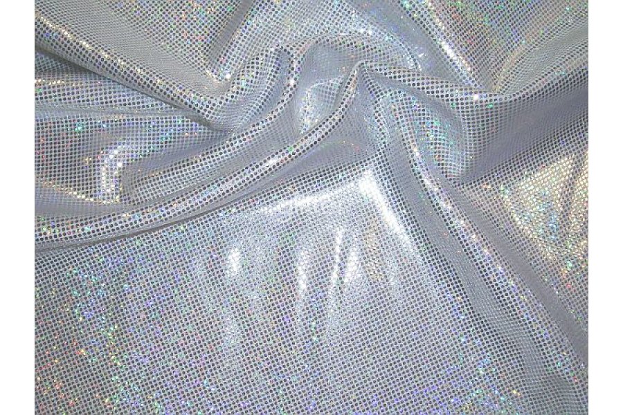 Glitzy White Silver