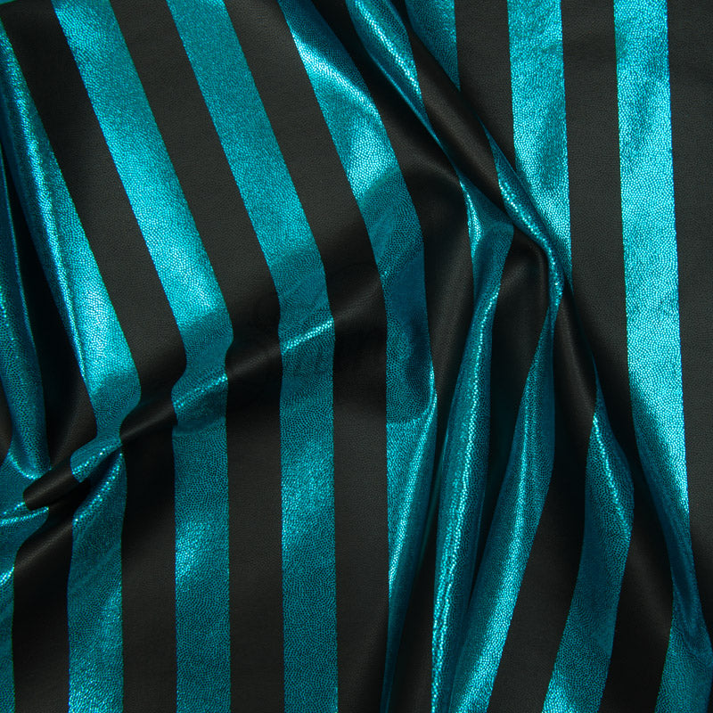 Aqua & Black Stripe