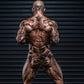 BODY BUILDING TRUNKS IN WHITE/SILVER FABRICS