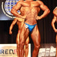 BODY BUILDING TRUNKS IN WHITE/SILVER FABRICS