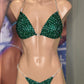 FULLY CRYSTALISED EMERALD BIKINI