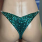 FULLY CRYSTALISED EMERALD BIKINI