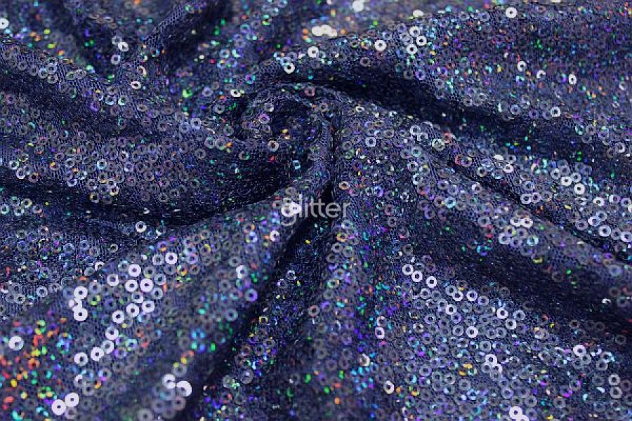 Navy Glimmer Sequin