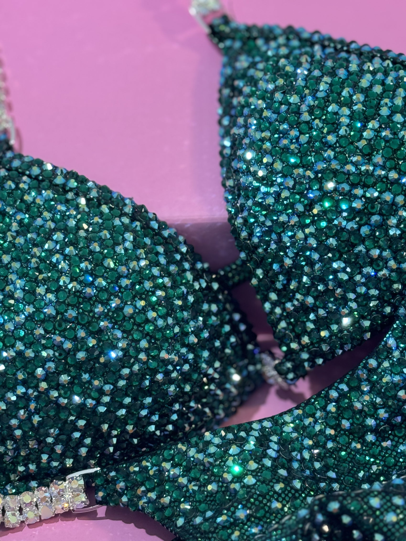 FULLY CRYSTALISED EMERALD BIKINI
