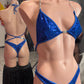 ROYAL BLUE SEQUIN FIGURE SUIT