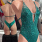 TEAL SEQUIN ONEPIECE