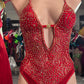 RED LACE ONEPIECE