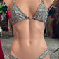 SILVER/BLACK DRAGONSKIN FIGURE SUIT