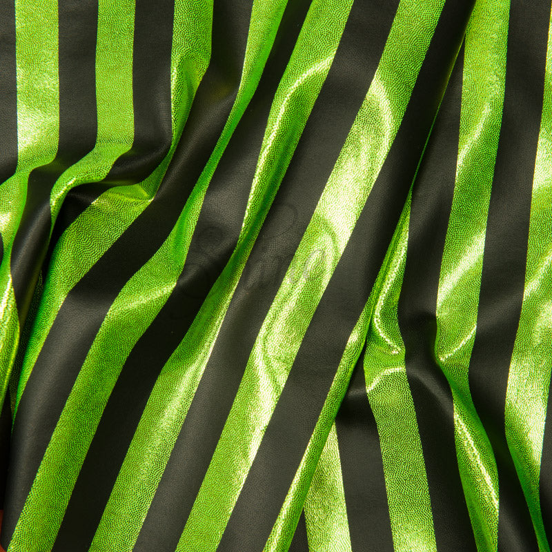 Lime & Black Stripe