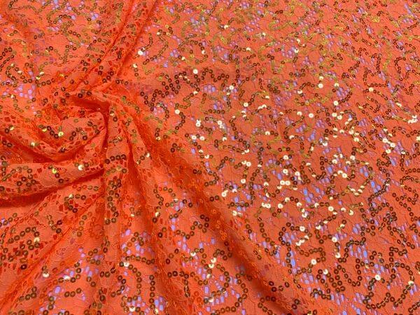 Material Girl Lace - Orange