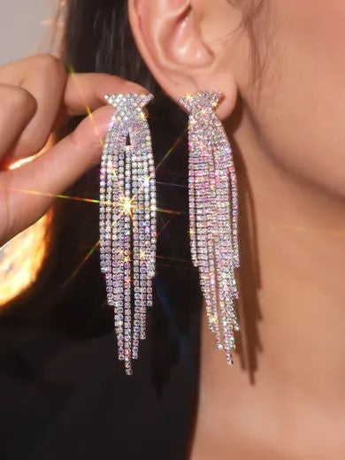 TYLA EARRINGS (Silver/AB)