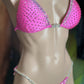 COMPETITION BIKINIS IN PINK FABRICS
