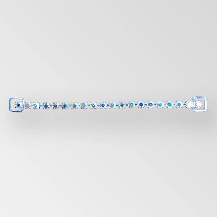 4. SILVER/ AB CRYSTAL - 6.5 INCH/1 ROW SS29