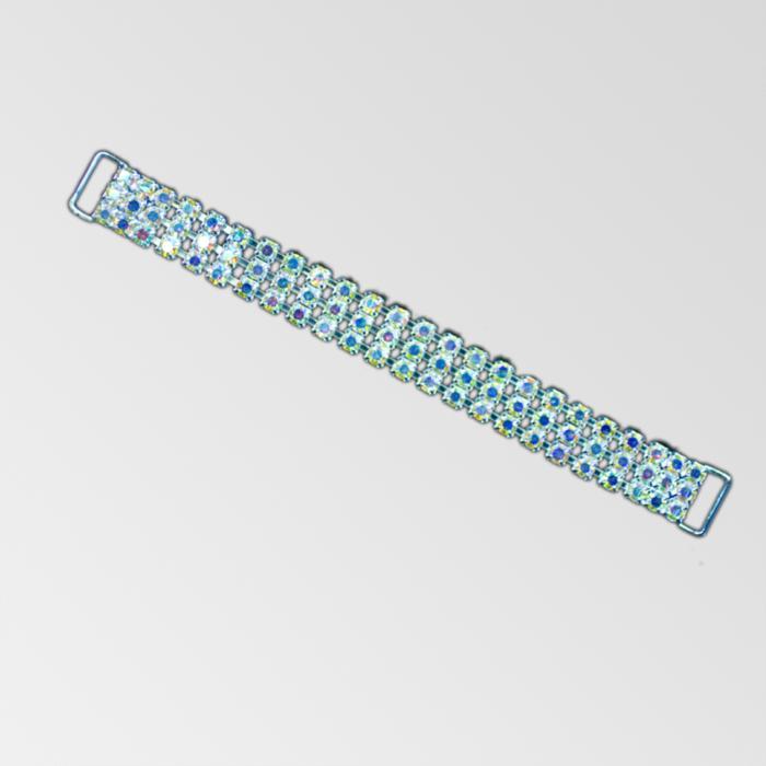 12. SILVER/AB CRYSTAL - 6"/3 row/SS18
