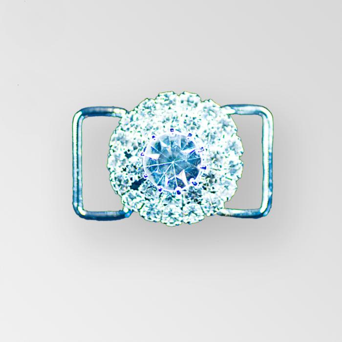 Silver/Crystal 0.75"