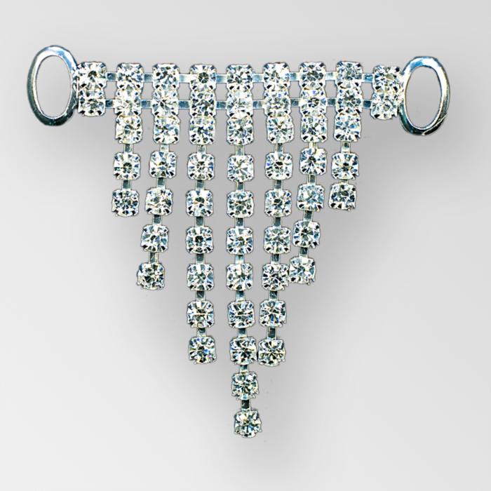 Silver/Crystal 2.5"