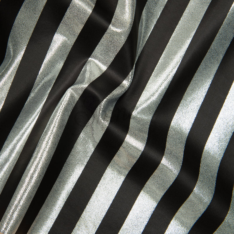 Silver & Black Stripe