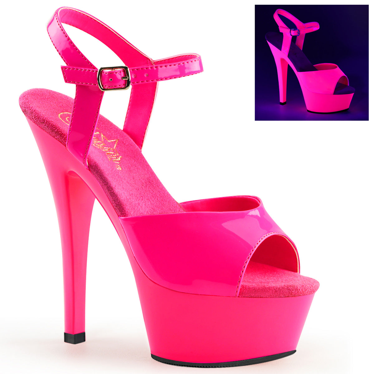 KISS-209UV - NEON PINK UV REACTIVE