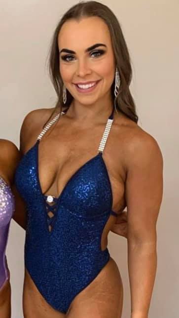 Moulded Cup Onepiece with Centre Connector & Criss Cross Detail
