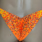FULLY CRYSTALISED NEON ORANGE BIKINI