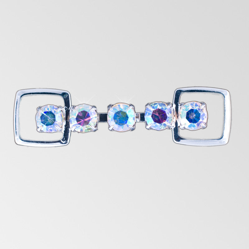 9. Single SS29 - Silver/AB Crystal (2 inches)