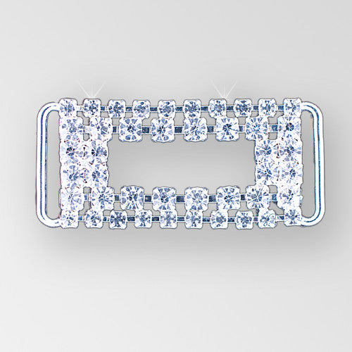 7. Rectangle - Silver Crystal (2 inches)
