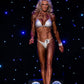 COMPETITION BIKINIS IN WHITE/SILVER FABRICS